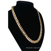 Hip Hop Gold Chain Necklace Set Cuban Link Necklace for Women